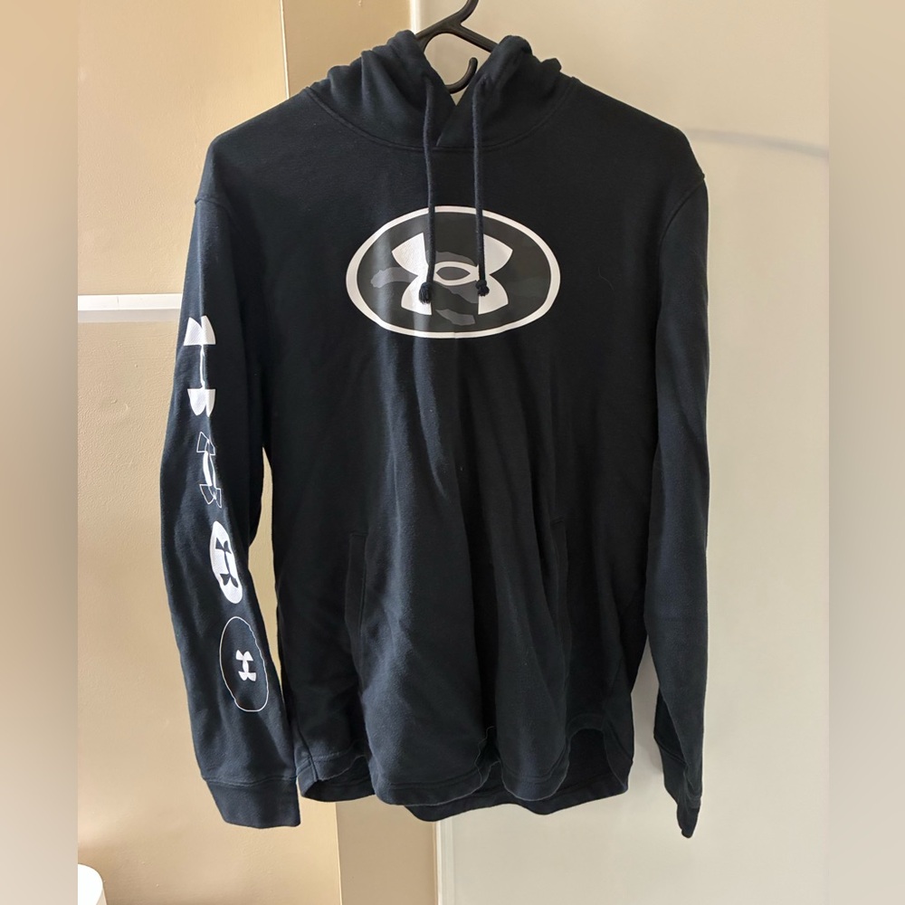 Under Armour Men's Black Hooded Sweatshirt - Men’s Large
